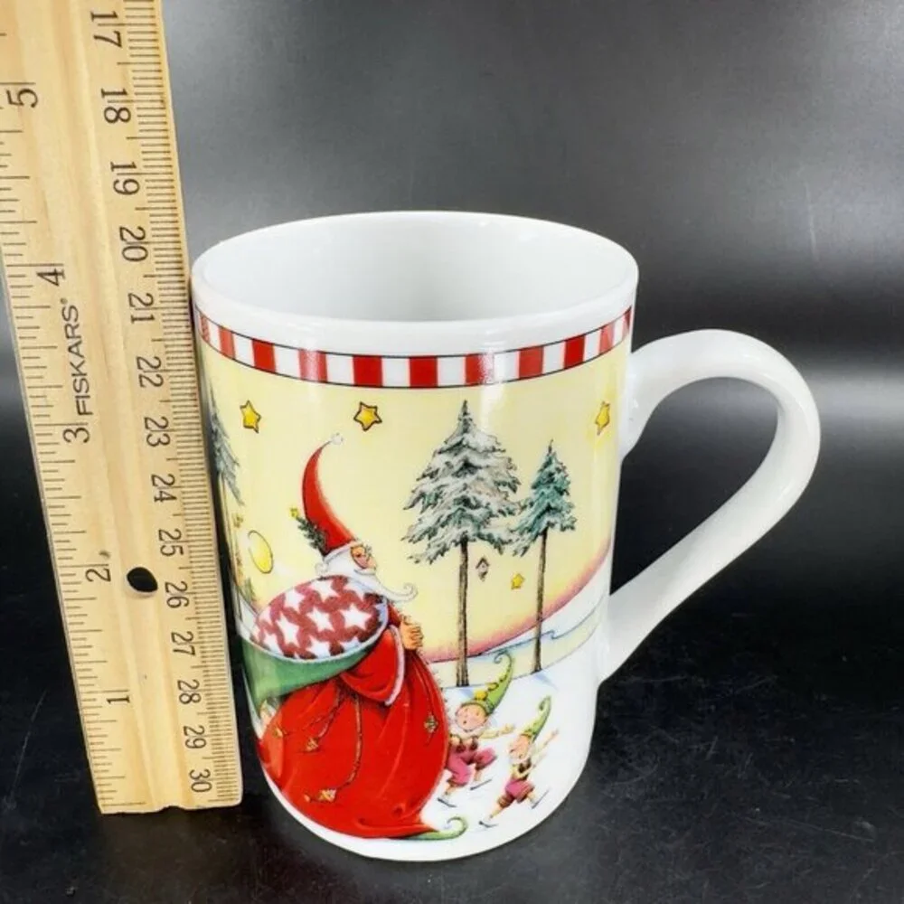 Mary Engelbreit Old World Santa‎ Mug Cup Santa Ceramic Coffee Mug Cup 2001 VTG